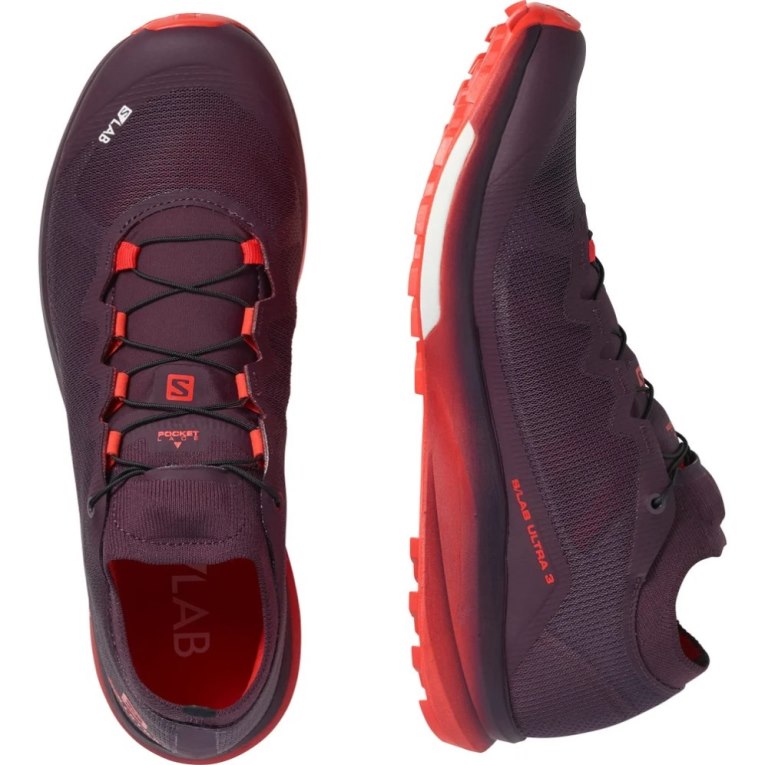 Tenis Para Trail Running Salomon S/Lab Ultra 3 Hombre Vino | MX FILP908